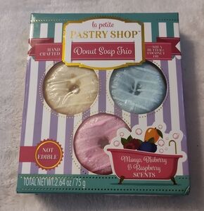 NWT! La Petite Donut Soap Set (Set Of 3)